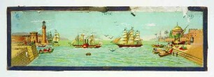 Motiv Tafel XII: arabischer Hafen; Tafel VIII: Kegelsport