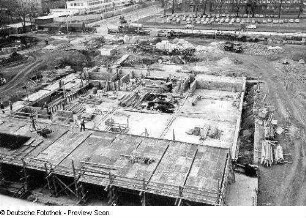Opernhaus. Rohbau des Funktionsgebäudes