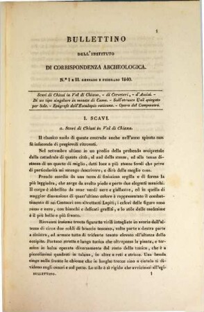 Bullettino dell'Instituto di Corrispondenza Archeologica : = Bulletin de l'Institut de Correspondence Archéologique. 1840