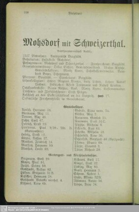 Mohsdorf mit Schweizerthal