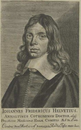 Bildnis des Johann Friedrich Helvetius