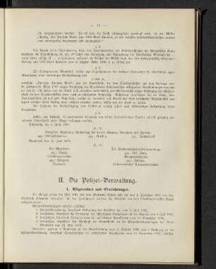 IX. Die Polizei-Verwaltung.