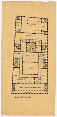 Haus der Freundschaft, Istanbul Vorprojekt 2: 1. OG (letzte Fassung)
