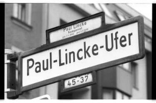 Kleinbildnegativ: Paul-Lincke-Ufer, Manteuffelstraße, 1985
