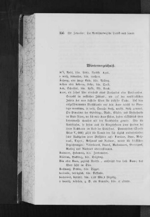 Wörterverzeichnis