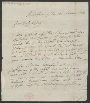 Brief an B. Schott's Söhne : 13.02.1812