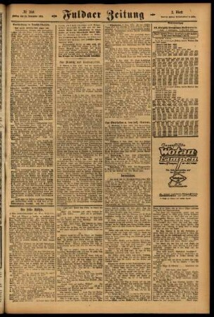Zweite Ausgabe vom Freitag, den 10. November 1916.