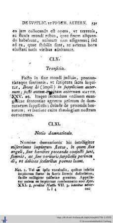 CLXI - CLXVI.