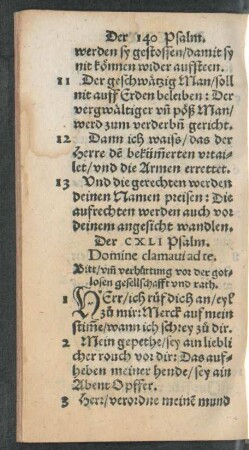 Der CXLI Psalm. - Der CL Psalm.