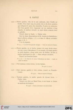 8. Gaule (No. 1070 - 1076)