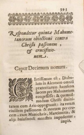 Caput Decimum nonum.