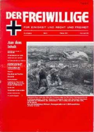 Neonazistische Monatszeitschrift "Der Freiwillige" u.a. über Kriegseinsätze der Waffen-SS