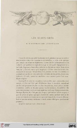 2. Pér. 6.1872: Les Beaux-Arts à l'exposition Lyonnaise