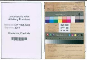 Entnazifizierung Friedrich Hoelscher , geb. 01.04.1904 (Beamter)