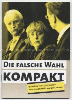 Schrift der SPD zur Auseinandersetzung mit CDU und FDP