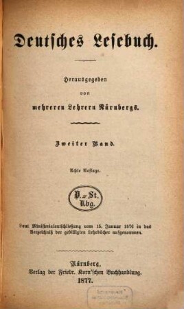 Deutsches Lesebuch, 2
