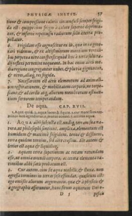 De aqua. Cap. XVII.