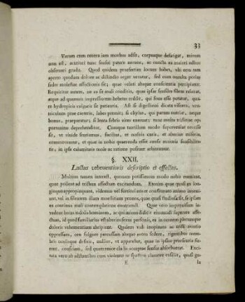 §. XXII. Luctus vehementioris descriptio et effectus.