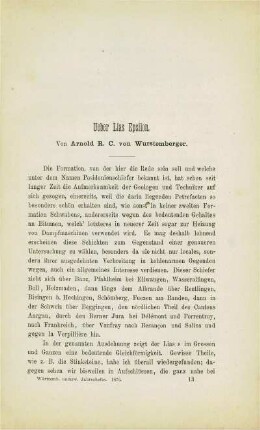 Ueber Lias Epsilon