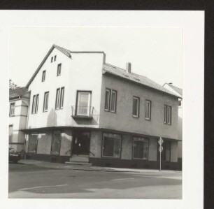 Ist-Zustand der B 239 im Bereich der Freiligrathstr. / Ehemalige Eckhaus Paulinenstr.18 vor dem Abbruch. Detmold. Paulinenstr. Papierabzug