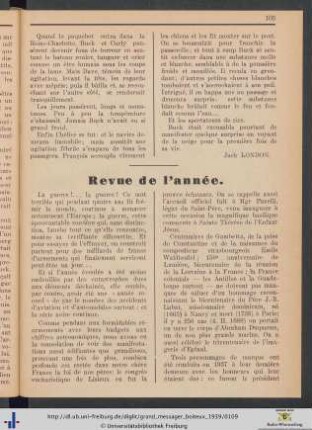 Revue de l'année.