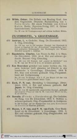 Zilverdistel,'s Gravenhage (Nr. 470-479)
