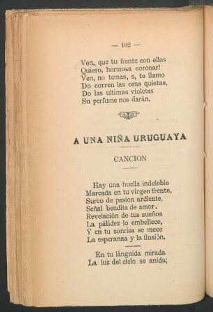 A una niña uruguaya : Canción