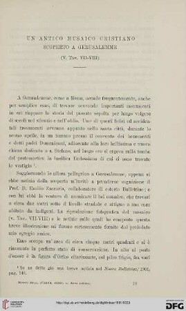 7: Un antico musaico cristiano scoperto a Gerusalemme