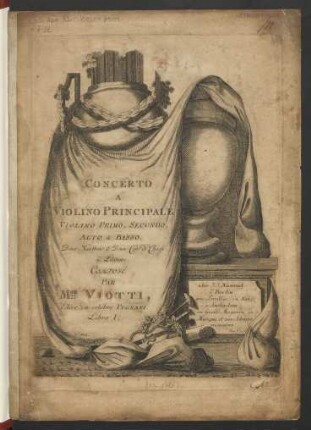 Concerto A Violino Principale, Violino Primo, Secondo, Alto & Basso, Deux Hautbois & Deux Cors de Chasse ad Libitum : Libro I