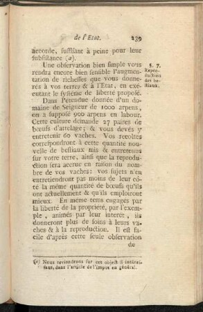§. 7. Reproduction des bestiaux.