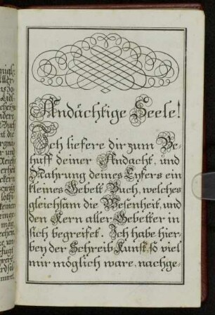 Andächtige Seele.