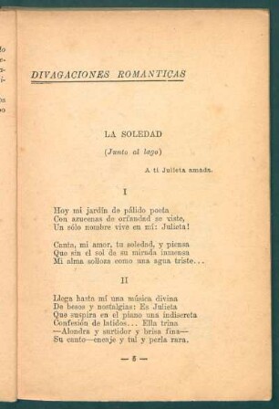 La soledad : (Junto al lago)