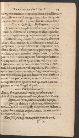 Cap. XVII. De Paribus.