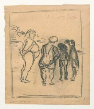 Figurengruppe am Strand
