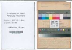 Entnazifizierung Robert Heidtmann , geb. 26.02.1900 (Krim.Sekretaer)