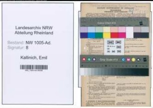 Entnazifizierung Emil Kallinich , geb. 17.06.1901 (Bergmann)