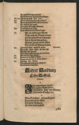 Andrer Handlung ...