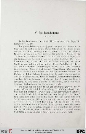 V. Fra Bartolommeo