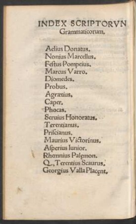 Index Scriptorum Grammaticorum.