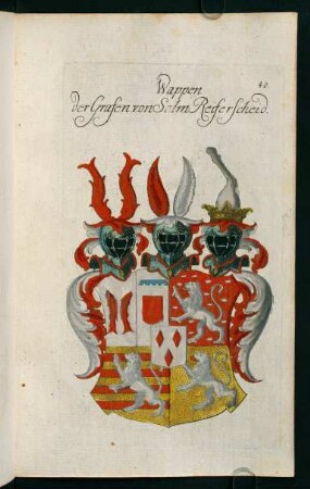 40r-40v, 40. Wappen der Grafen von Salm Reiferscheid