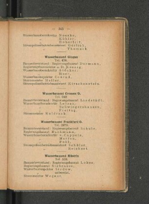 Wasserbauamt Glogau