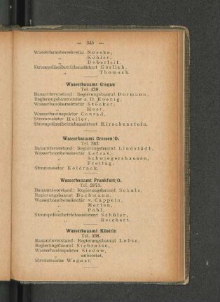 Wasserbauamt Glogau