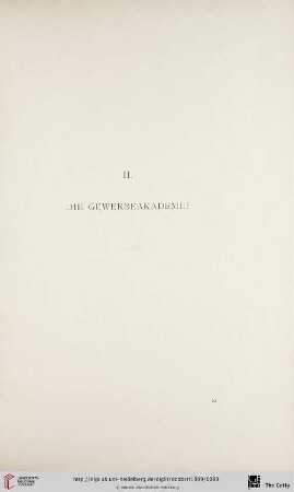 II. Die Gewerbeakademie