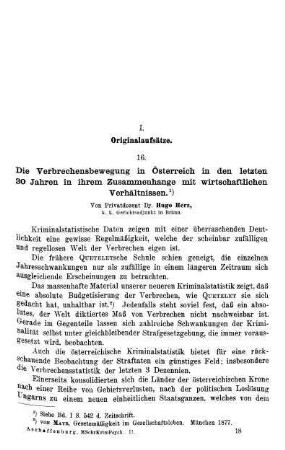273-321, I. Originalaufsätze