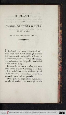 Ritratto Di Cristofano Storer