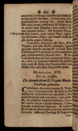 694-715, Meditatio XVI. - Meditatio XXII.