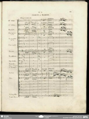 No. 9 Chœur et Marche: "Retentissez jusques aux cieux / Erschallt ihr Jubelklänge laut"