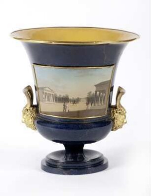 Krater mit Vedutenansichten " Potsdamer Tor " u. " Neue Wache in Berlin "