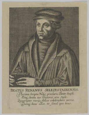 Bildnis des Beatus Renanus Selezestadiensis