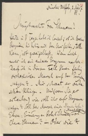Brief an Clara Schumann : 02.03.1888